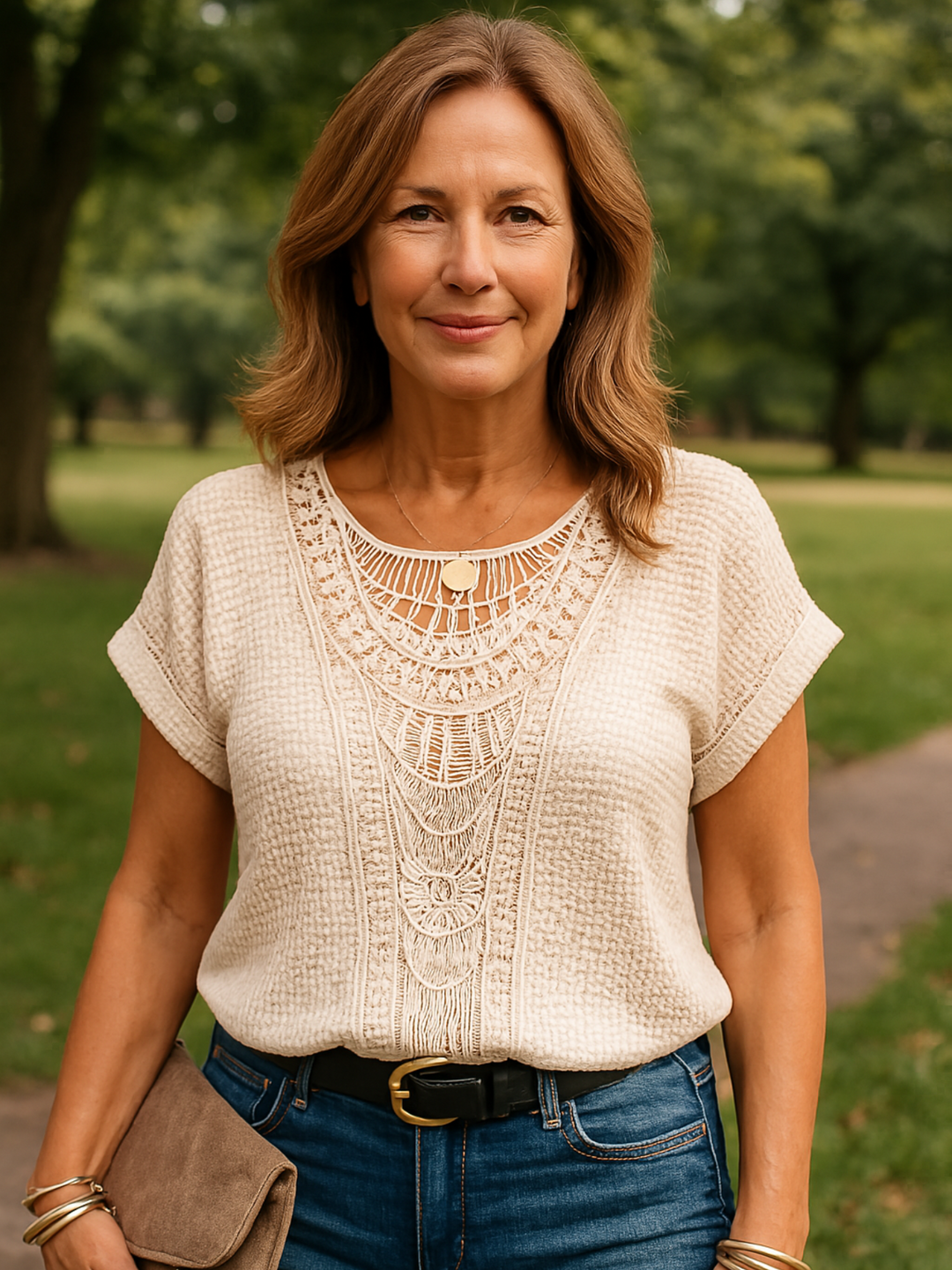 Beautifully Detailed Knitted Top